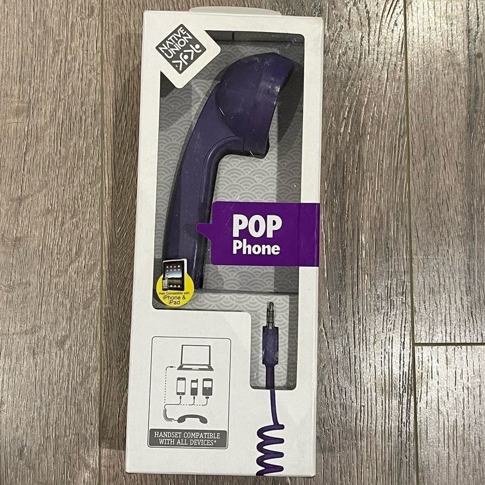 Native Union - Pop Phone - The Purple Retro Handset